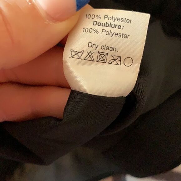 𝅺nwt J Crew black suiting wrap skirt sz 0 - Picture 6 of 6